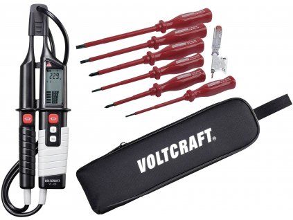 VOLTCRAFT VC 65 dvoupólová zkoušečka napětí, CAT III 1000 V, CAT IV 600 V, LCD, akustika , LED