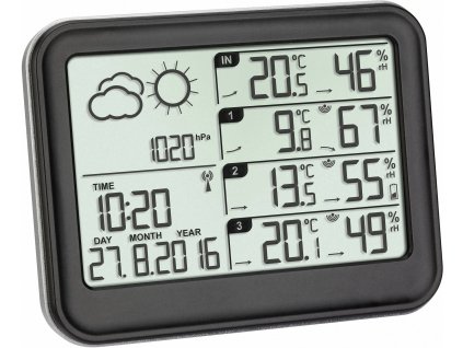 TFA Dostmann View 35.1142.01 digitální bezdrátová meteostanice Počet senzorů (max.) 3