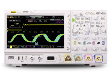Rigol MSO7014 digitální osciloskop 100 MHz, 10 GSa/s, 500 Mpts, funkce multimetru, mixovaný signál (MSO), 1 ks, MSO7014