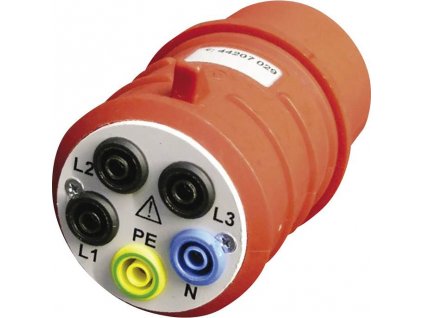 Beha Amprobe DAA-16 měřicí adaptér, CEE zástrčka 16 A 5pólová - zásuvka 4 mm, vícebarevná