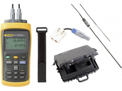 Fluke Calibration 1524-P2-256 referenční teploměr, typ senzoru PRT, přesný termistor, termočlánek, funkce dataloggeru
