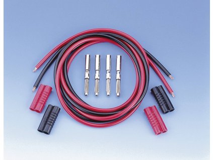 VOLTCRAFT MS 4041/2*1 sada měřicích kabelů lamelová zástrčka 4 mm lamelová zástrčka 4 mm 1.00 m černá, červená 1 sada