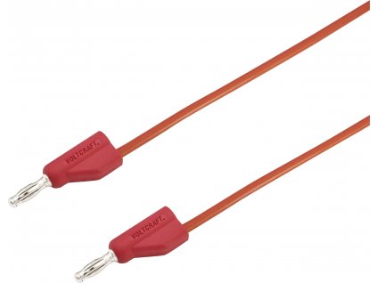 VOLTCRAFT MSB-300 měřicí kabel [lamelová zástrčka 4 mm - lamelová zástrčka 4 mm] 5.00 m, červená, 1 ks