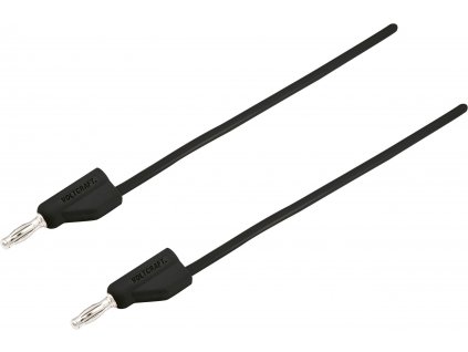 VOLTCRAFT MSB-300 měřicí kabel [lamelová zástrčka 4 mm - lamelová zástrčka 4 mm] 5.00 m, černá, 1 ks