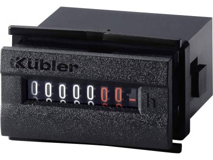 Kübler Automation 125353 3,245,201,351 Počítadlo provozních hodin Kübler H37.5/časový čítač s DIN rozměry 48x24, 10-30 V DC