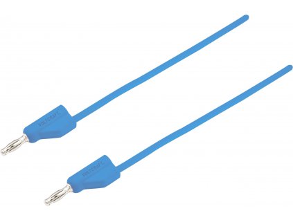 VOLTCRAFT MSB-300 měřicí kabel lamelová zástrčka 4 mm lamelová zástrčka 4 mm 5.00 m modrá 1 ks