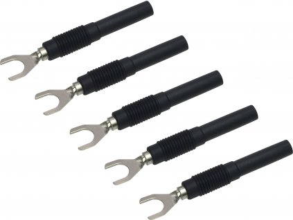 VOLTCRAFT;MSK-100;redukce kabelová vidlice - banánek 4 mm;lamelová zástrčka 4 mm- černá