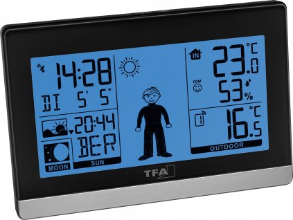 TFA Dostmann Weather Boy 35.1159.01 digitální bezdrátová meteostanice Předpověď pro 8 hodin Počet senzorů (max.) 3