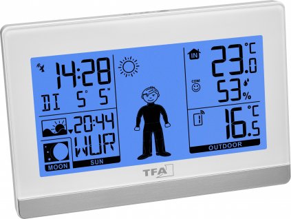 TFA Dostmann Weather Boy 35.1159.02 digitální bezdrátová meteostanice Předpověď pro 8 hodin Počet senzorů (max.) 3