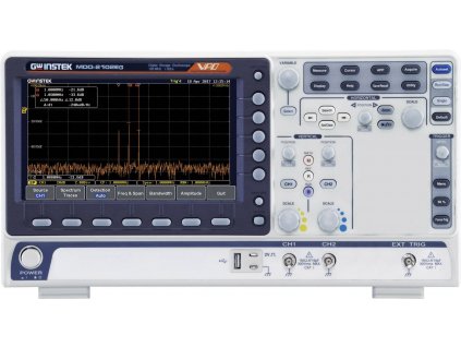 GW Instek MDO-2102EX digitální osciloskop 100 MHz 1 GSa/s 10 Mpts 8 Bit s pamětí (DSO), spektrální analyzátor, funkce multimetru