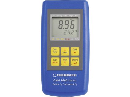 Greisinger GMH3651 multifunkční měřicí přístroj koncentrace O2, saturace O2, tlak, teplota