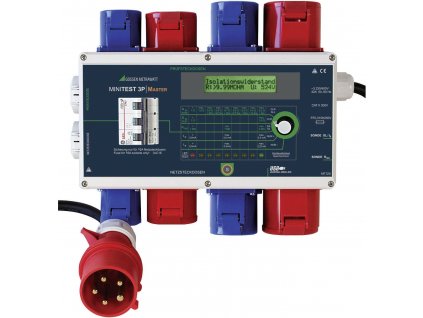Gossen Metrawatt MINITEST 3P MASTER přístrojový tester , Norma VDE 0701-0702, M712X, EN a DE menu