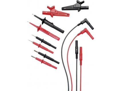 Gossen Metrawatt sada bezpečnostních měřicích kabelů [lamelová zástrčka 4 mm - lamelová zástrčka 4 mm] 1.20 m, černá, červená, 1 ks