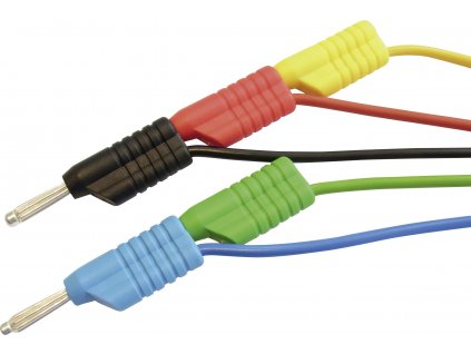VOLTCRAFT MS 4250S sada měřicích kabelů lamelová zástrčka 4 mm lamelová zástrčka 4 mm 1.00 m červená, černá, modrá, zelená, žlutá 1 ks