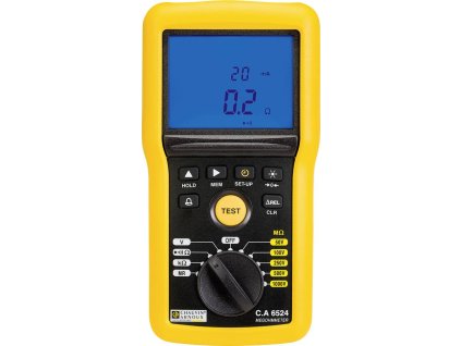 Chauvin Arnoux C.A 6524 tester izolací 50 V, 100 V, 250 V, 500 V, 1000 V, 200 GΩ