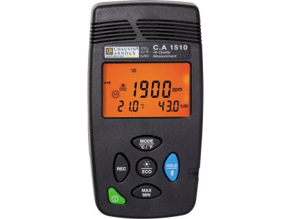 Chauvin Arnoux C.A 1510 schwarz měřič oxidu uhličitého (CO2), 0 - 5000 ppm, s funkcí datového záznamníku