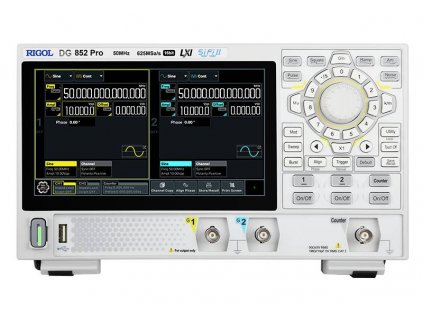 Rigol DG852 Pro Arbitrární generátor funkcí 1 µHz - 50 MHz 2kanálový sinusový, obdélníkový, rampa, pulz, arbitrární, šum