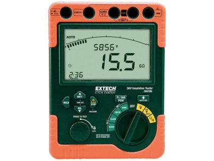 Extech Extech 380396 tester izolací 500 V, 1000 V, 2500 V, 5000 V, 60 GΩ