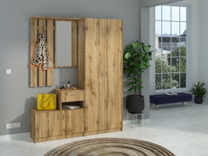 Předsíňová stěna IVONA (Barva kašmír)