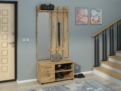 Předsíňová stěna RANDEVU (Barva kašmír)