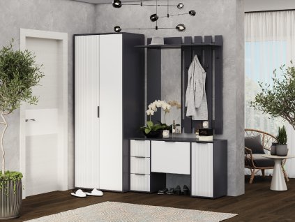 Předsíňová stěna ALIYA MDF (Barva kašmír)