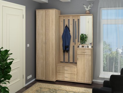 Předsíňová stěna UYUT MDF (Barva kašmír)