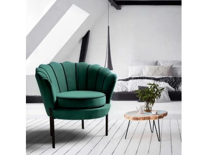 Čalouněné křeslo MITCHELL zelené