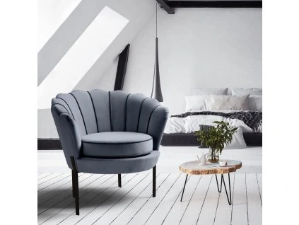 Čalouněné křeslo MITCHELL šedé