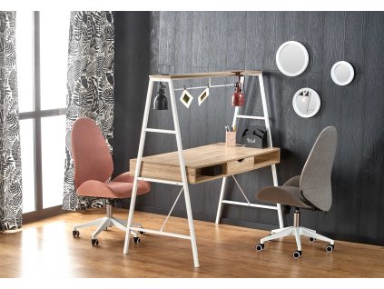 Psací stůl VM48 bílý / dub sonoma