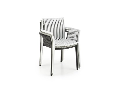 Zahradní židle stohovatelná VMK492 bílá