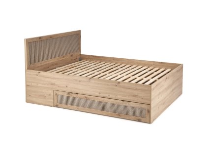 Postel 160x200 BARMA dub artisan / černá