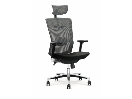 Kancelářská židle LETICIA šedá / černá