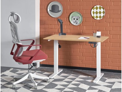 Psací stůl polohovací VM53 bílý / dub artisan