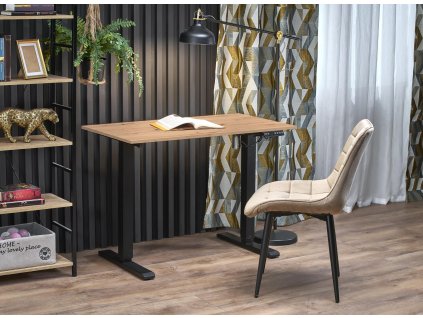 Psací stůl polohovací VM53 černý / dub artisan