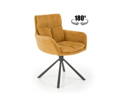 Jídelní židle otočná VMK495 hořčicová