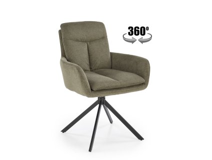Jídelní židle otočná VMK536 olivová