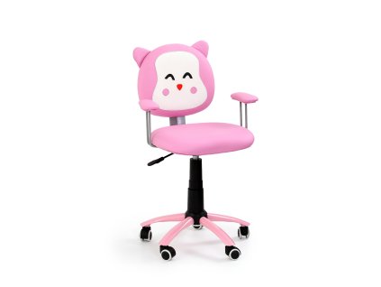 Dětská otočná židle KITTY růžová