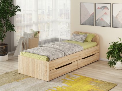 Dětská postel SONYA-1, 90 x 200 cm, se zásuvkami