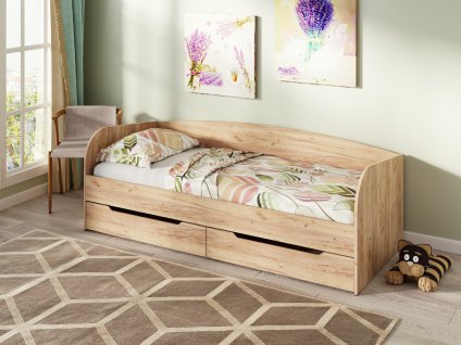 Dětská postel SONYA-3, 90 x 200 cm, se zásuvkami