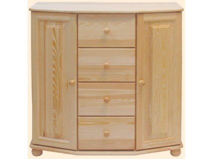 Dřevěná komoda MELANY masiv borovice
