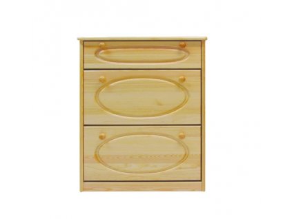 Dřevěný botník CLASSIC SNB-87 masiv borovice