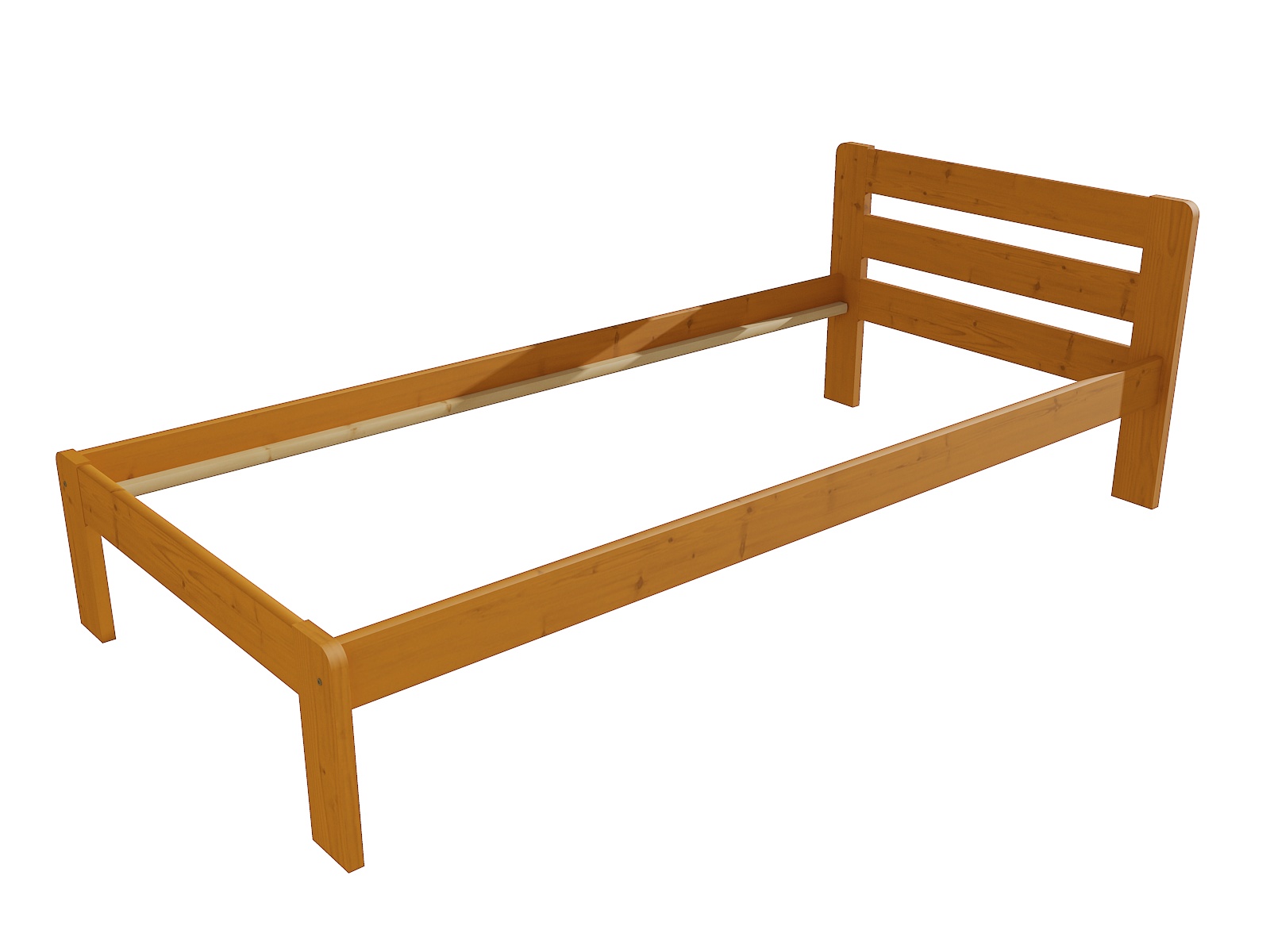 Jednolůžková postel VMK002A Rozměr: 80 x 200 cm, Barva: surové dřevo