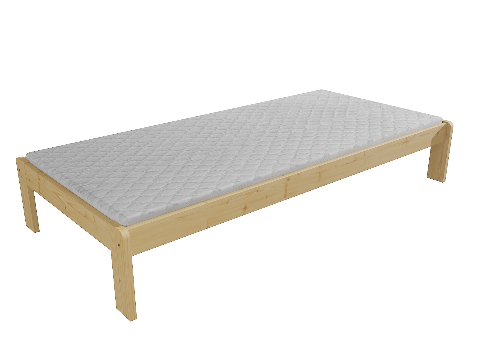 Jednolůžková postel VMK004A Rozměr: 80 x 200 cm, Barva: barva šedá