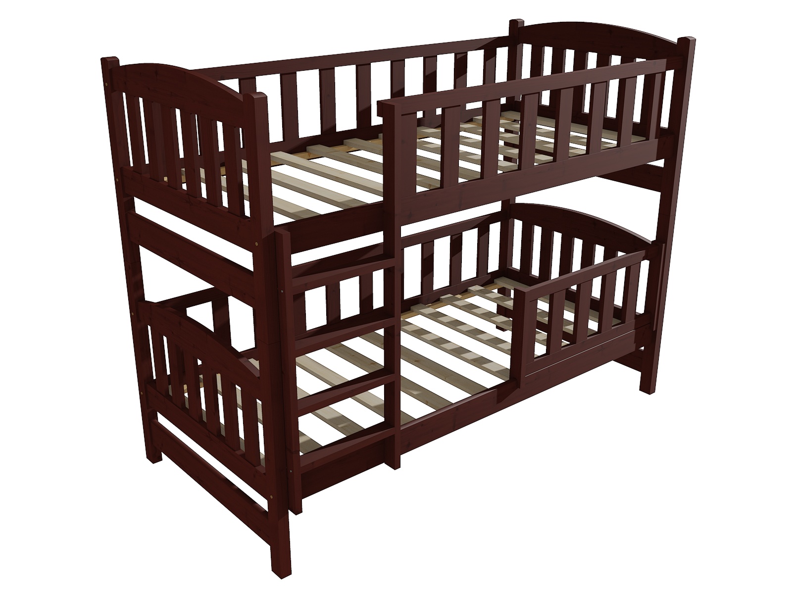 Patrová postel PP 013 se zábranou Rozměr: 80 x 190 cm, Barva: barva šedá, Prostor mezi lůžky: 80 cm