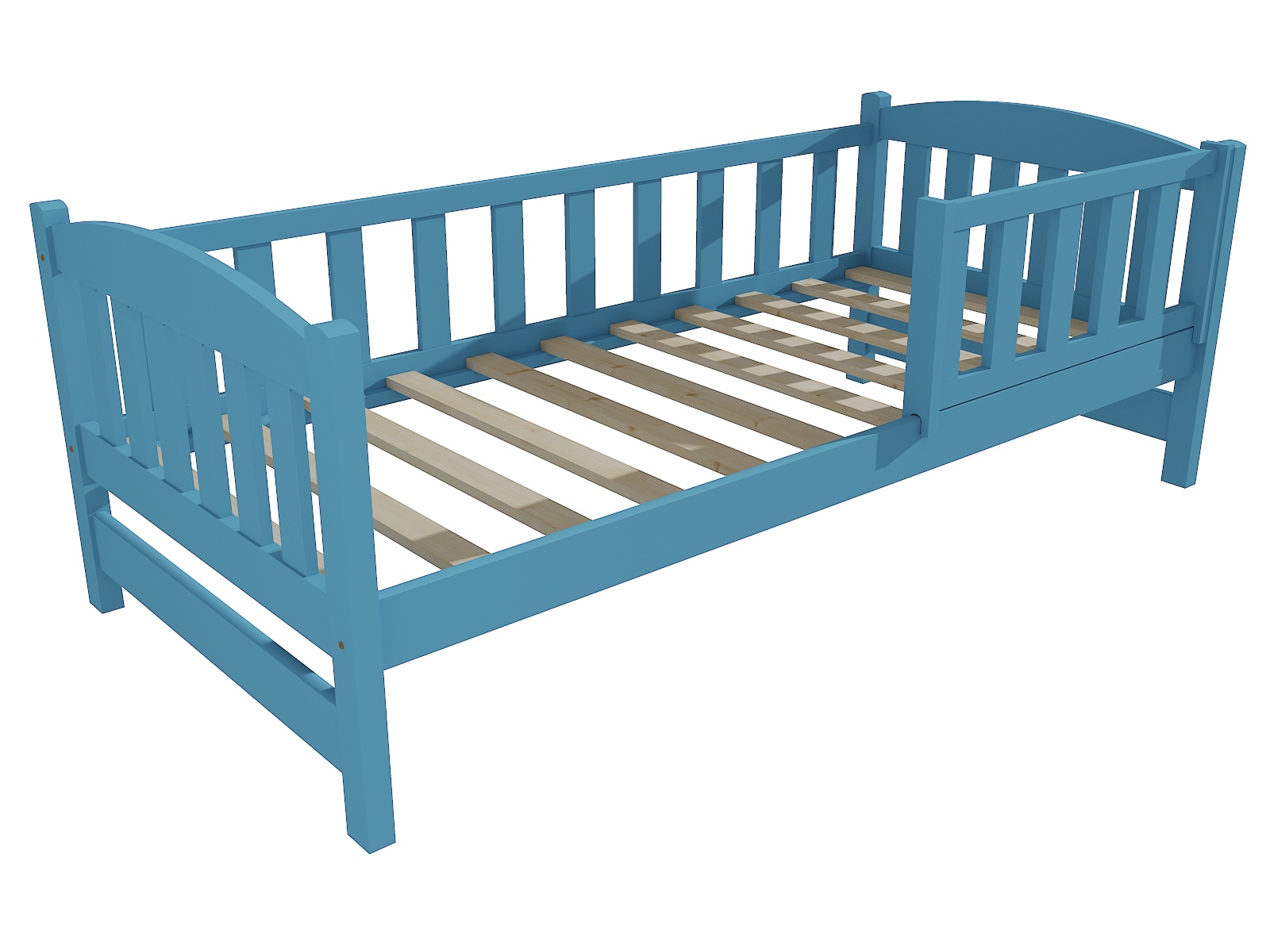 Dětská postel DP 002 se zábranou Rozměr: 90 x 190 cm, Barva: moření dub