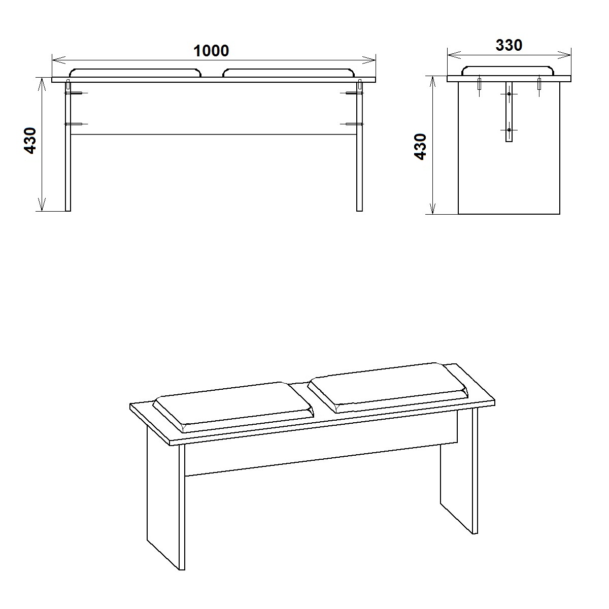 Taburet T-8 ABS Barva: wenge, Materiál: tkanina - boston grey