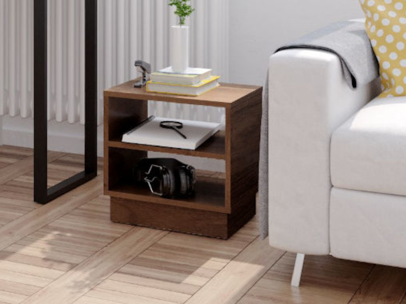 Noční stolek PKT-7 Barva: dub sonoma + bílá