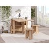 Skládací stůl KN-07 + 4 kusy taburet T-3 EKO