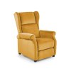 Relaxační křeslo CALUM hořčicové