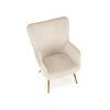 Čalouněné křeslo ASHTON krémové
